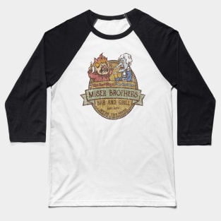 Miser Brothers // Christmas Retro Design Baseball T-Shirt